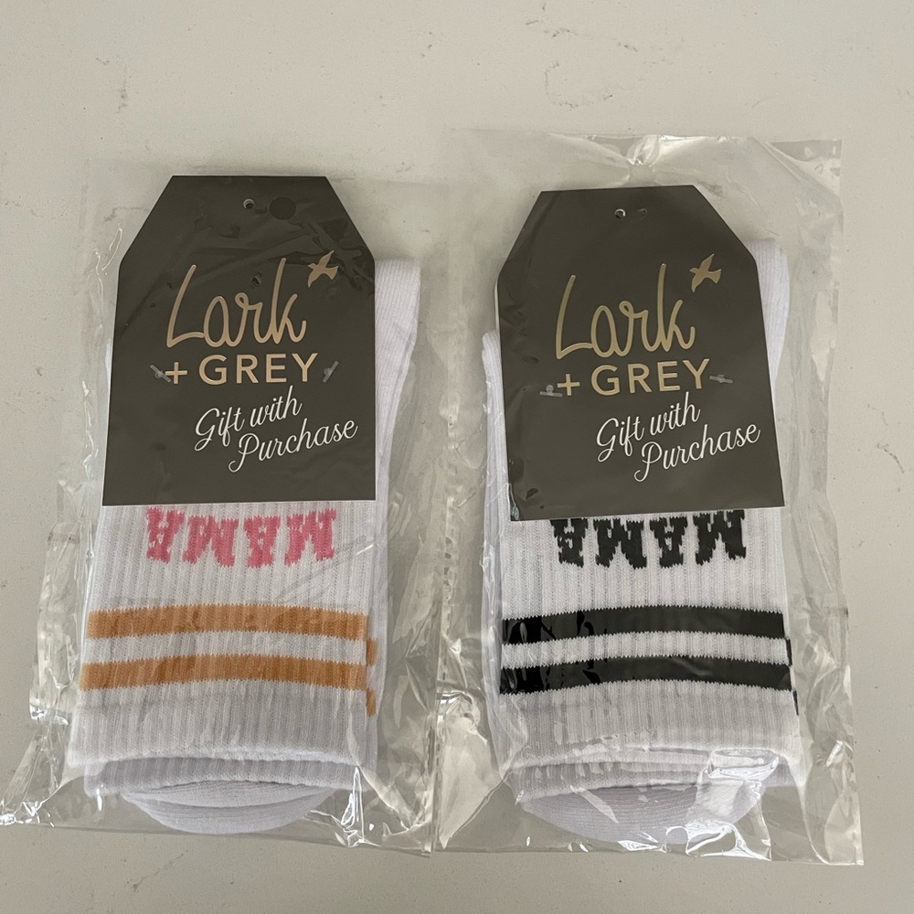 Women’s Socks - Pink and Black Accents